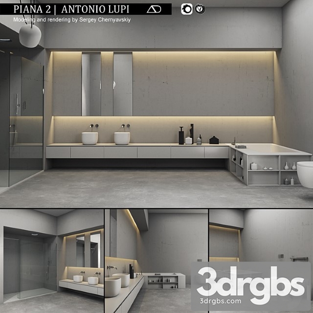 Set Piana 2 3dsmax Download - thumbnail 1