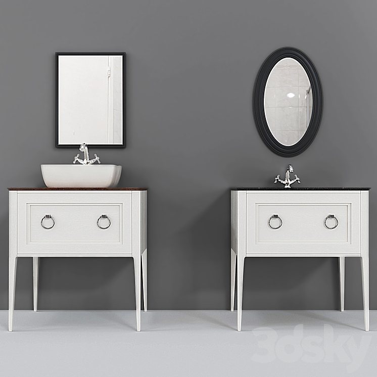 Sideboard with sink PLAZA Classic. Kerama Marazzi. 3DS Max - thumbnail 1