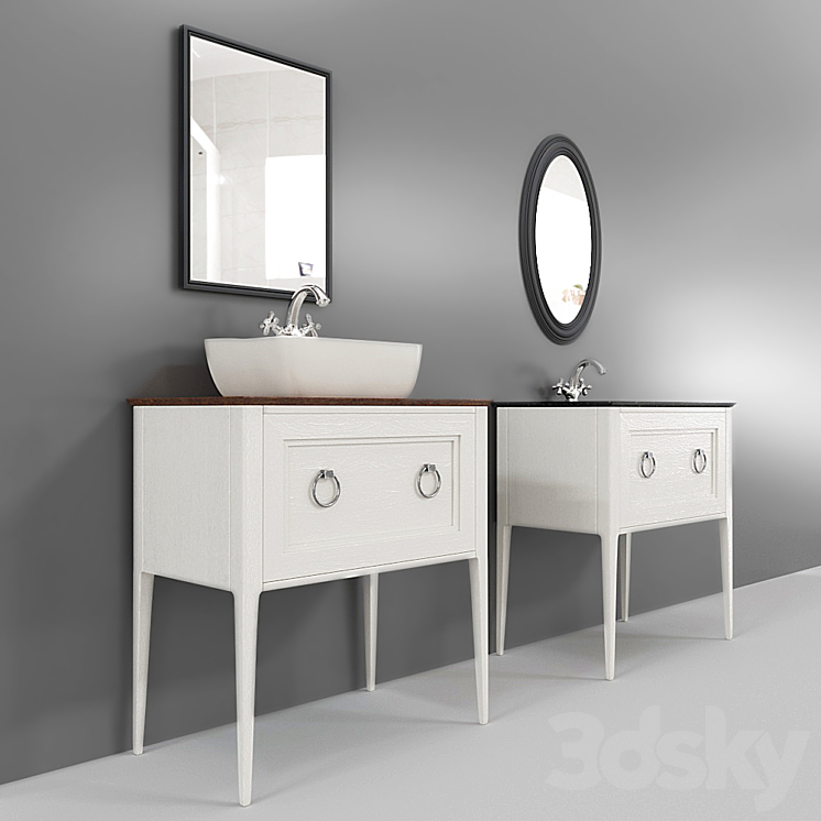 Sideboard with sink PLAZA Classic. Kerama Marazzi. 3DS Max - thumbnail 2