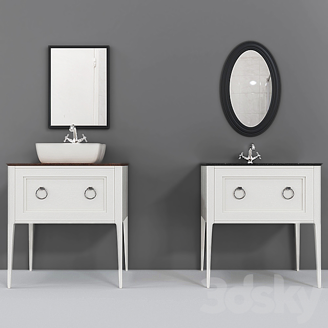 Sideboard with sink PLAZA Classic. Kerama Marazzi. 3DS Max Model - thumbnail 1