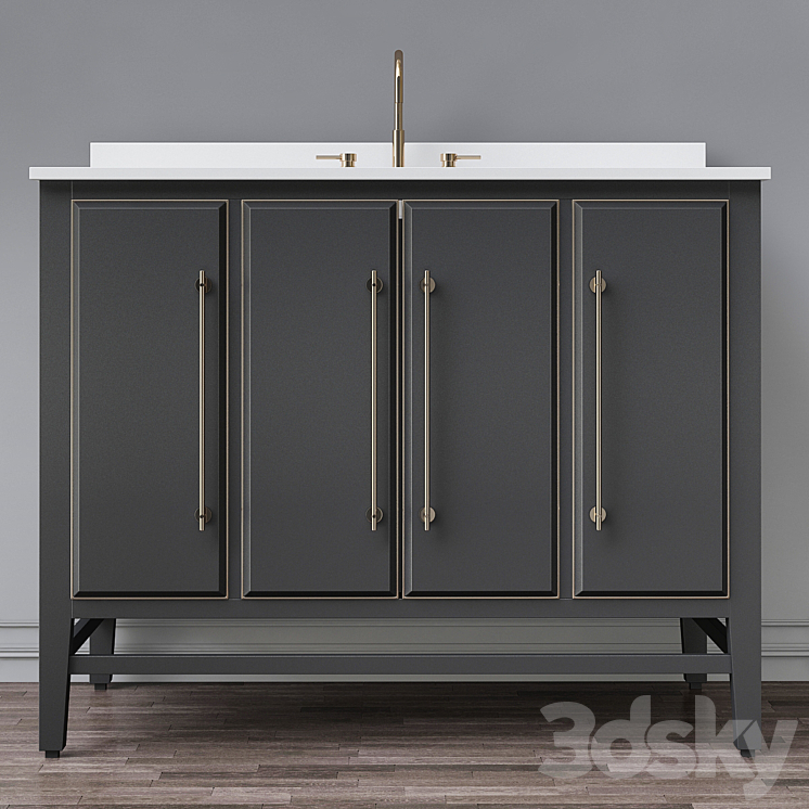 Single Bathroom Vanity Set See More by Avanity 3DS Max - thumbnail 1