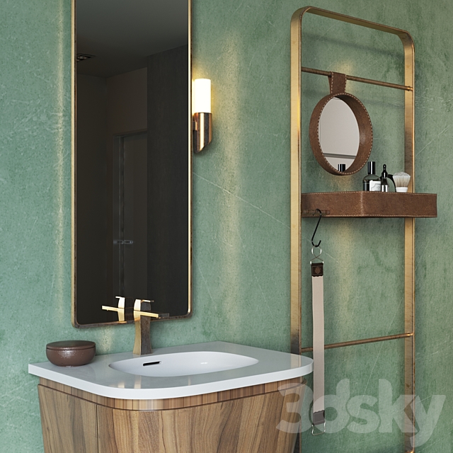 SUEDE | Washbasin unit 3DS Max Model - thumbnail 3