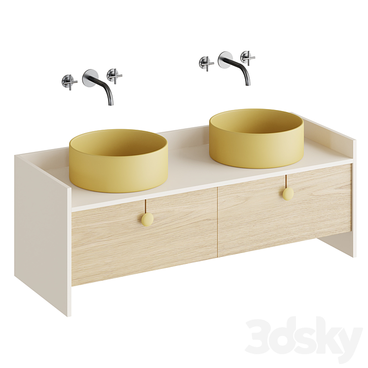 SWING | Washbasin furniture 3DS Max Model - thumbnail 3