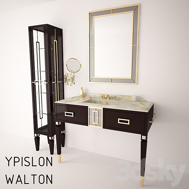 The furniture in the bathroom YPSILON WALTON 3ds Max - thumbnail 1