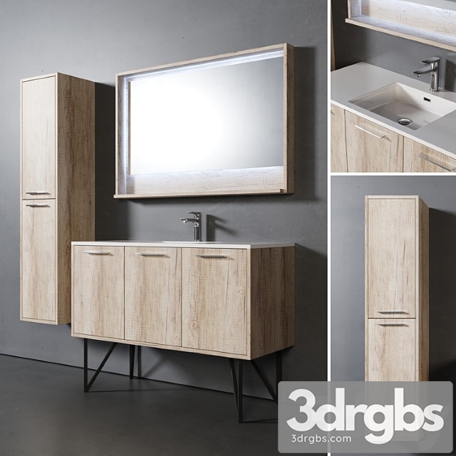 Tulum Bathroom Furniture 1 3dsmax Download - thumbnail 1