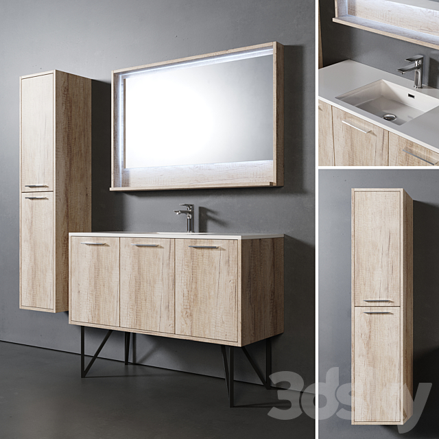 Tulum Bathroom Furniture 3ds Max - thumbnail 1