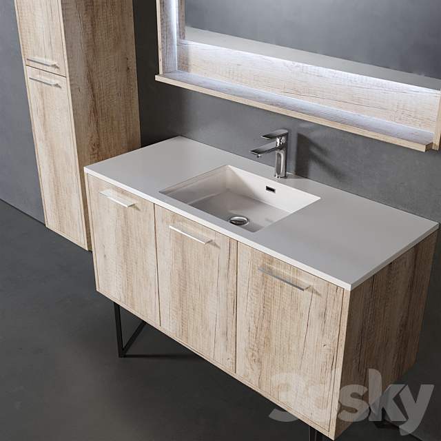 Tulum Bathroom Furniture 3ds Max - thumbnail 2