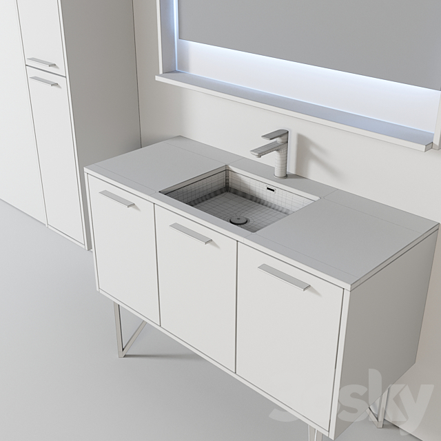 Tulum Bathroom Furniture 3ds Max - thumbnail 3