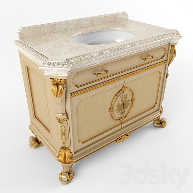 Tumba washbasin Marzorati 3ds Max - thumbnail 1