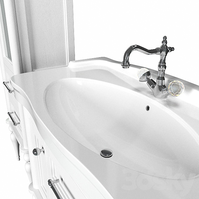 Vanity unit with sink ValenHouse Aesthetics 100 3DSMax File - thumbnail 3