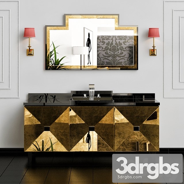 Vanity Units Jetset 3 Doors 3dsmax Download - thumbnail 1