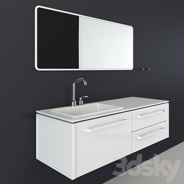 Vipp_BATH MODULE MEDIUM (SINK LEFT) 3DS Max Model - thumbnail 2