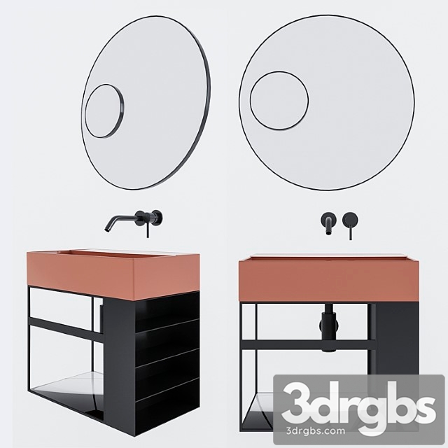 Wall Mounted Washbasin Globo 3dsmax Download - thumbnail 1