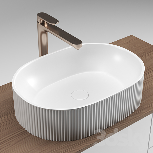 Washbasin VENTO by KERAMA MARAZZI 3ds Max - thumbnail 2