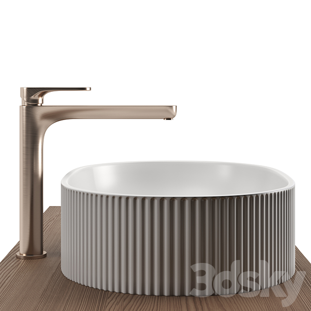 Washbasin VENTO by KERAMA MARAZZI 3ds Max - thumbnail 3