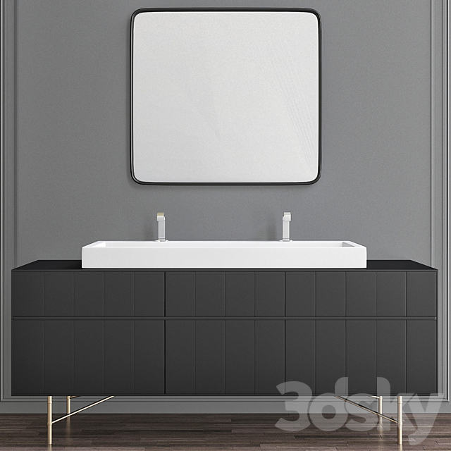 Washbasins Furniture No. 1 3ds Max - thumbnail 1