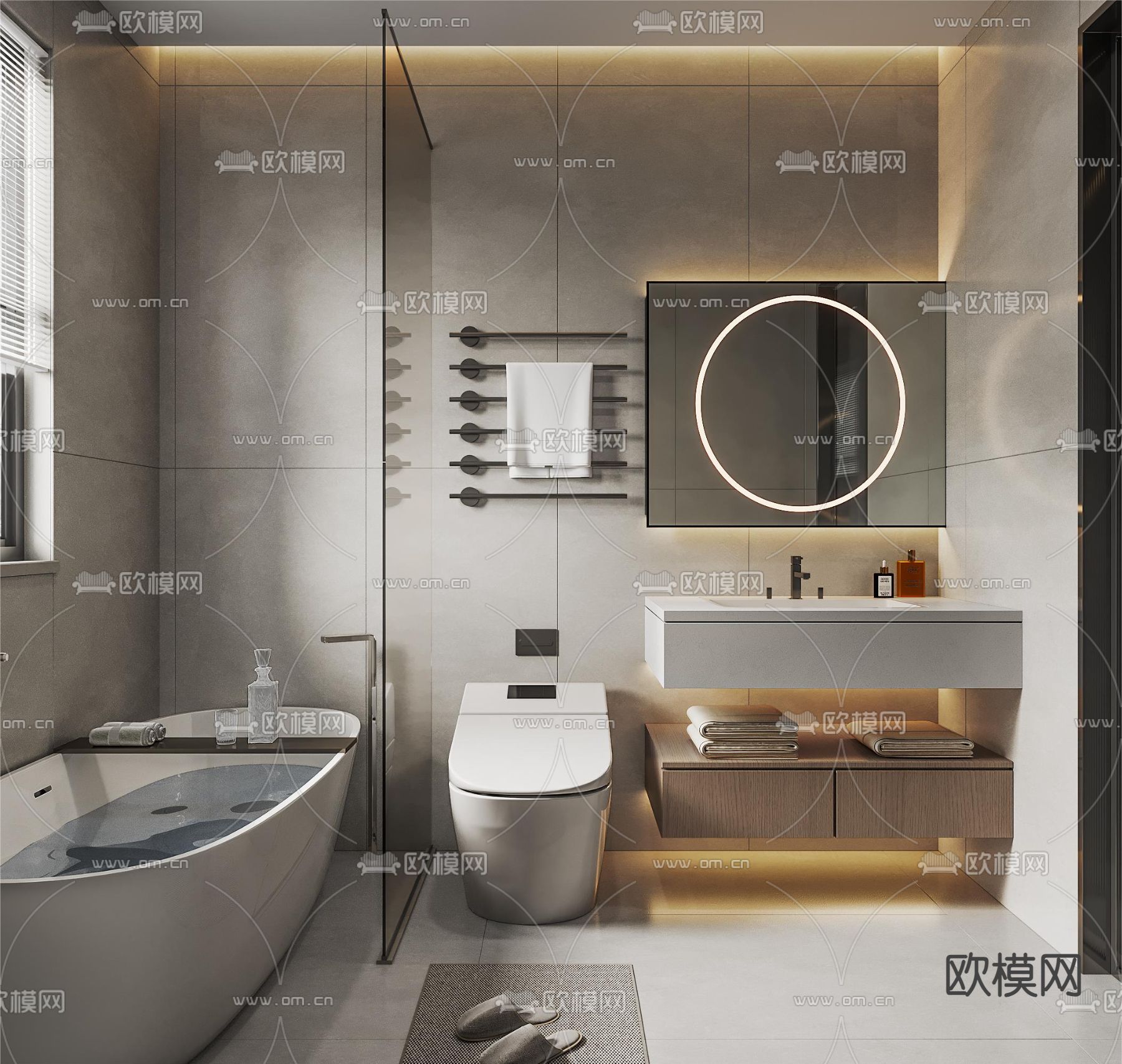 BATHROOM SETS – CORONA – 3D MODEL – 2188 - thumbnail 1