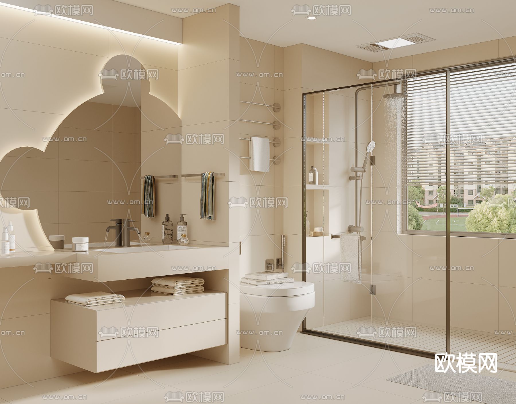 BATHROOM SETS – CORONA – 3D MODEL – 2217 - thumbnail 1