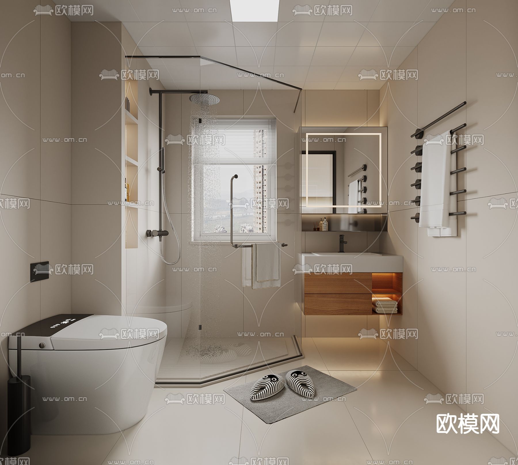 BATHROOM SETS – CORONA – 3D MODEL – 2263 - thumbnail 1