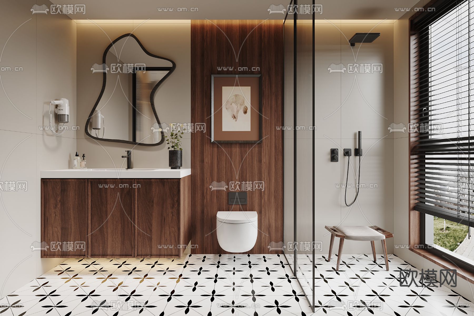 BATHROOM SETS – CORONA – 3D MODEL – 2268 - thumbnail 1