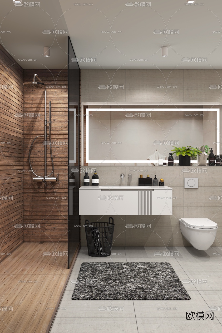 BATHROOM SETS – VRAY / CORONA – 3D MODEL – 2163 - thumbnail 1