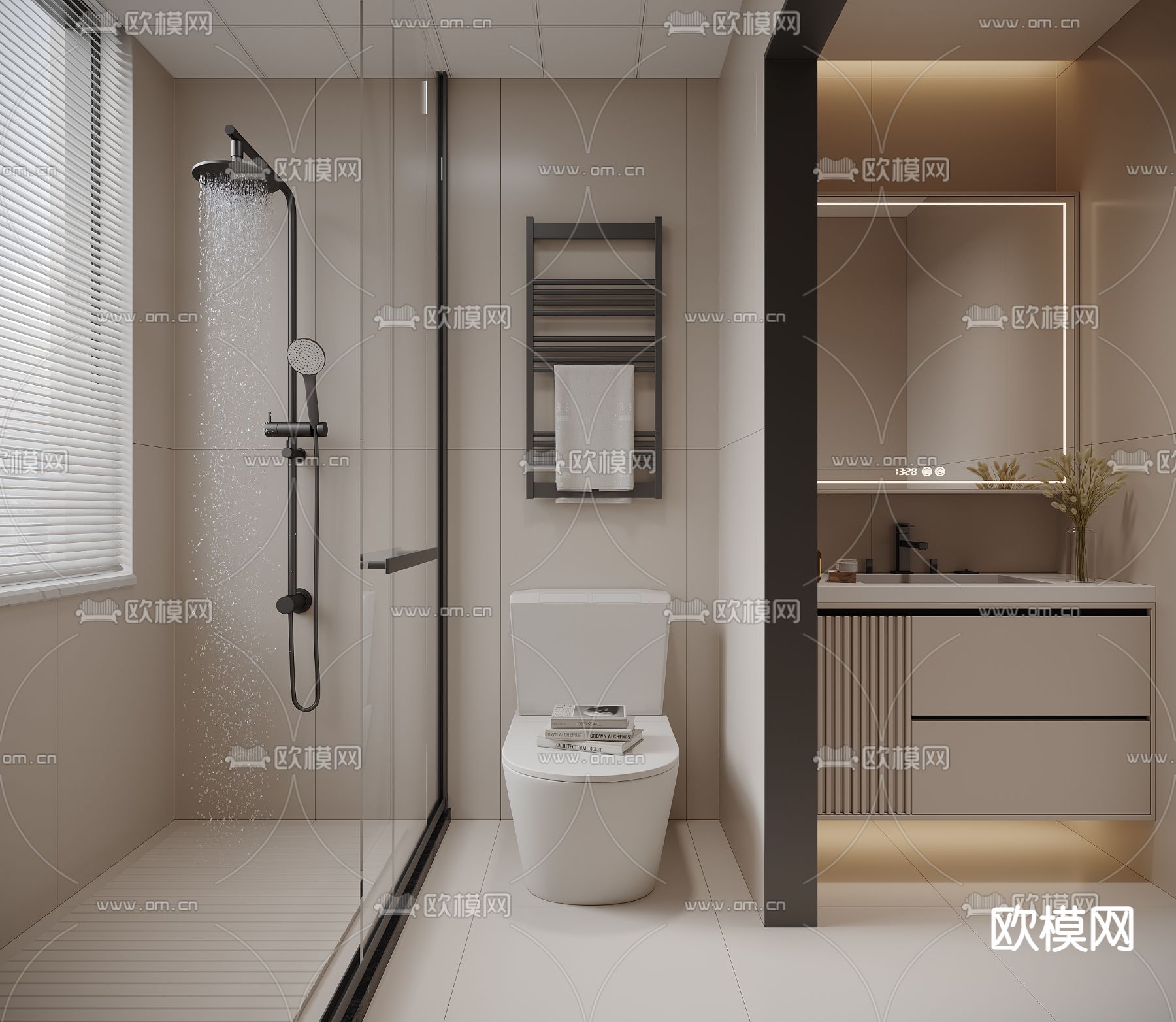 BATHROOM SETS – VRAY / CORONA – 3D MODEL – 2167 - thumbnail 1