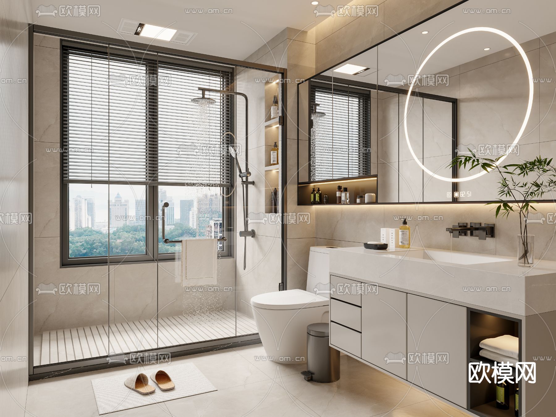 BATHROOM SETS – VRAY / CORONA – 3D MODEL – 2174 - thumbnail 1