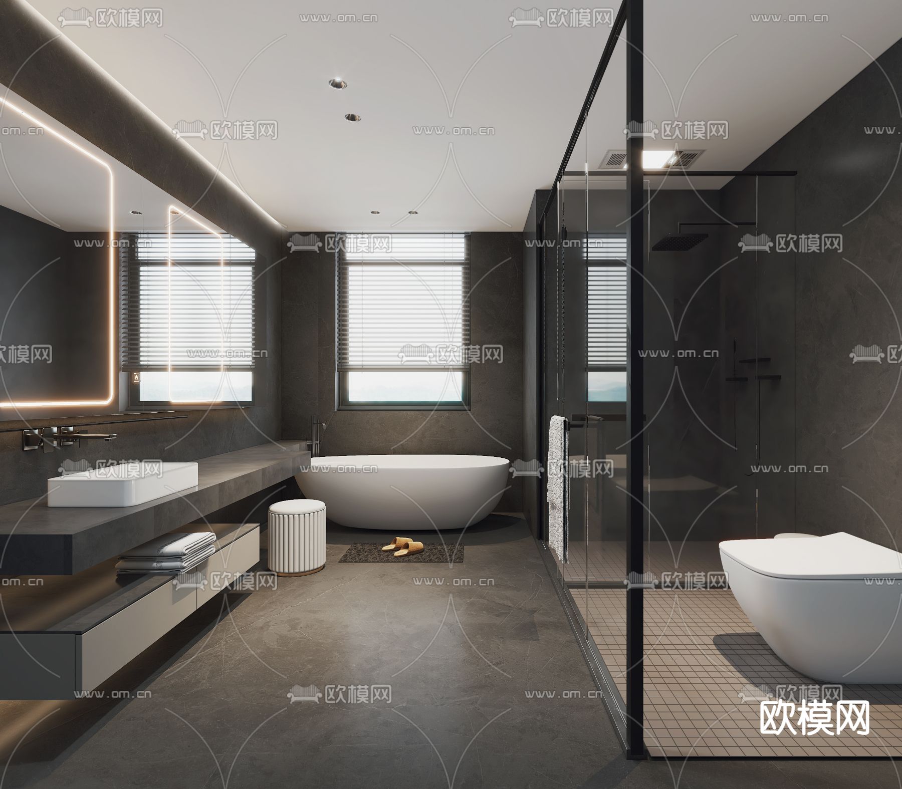 BATHROOM SETS – VRAY / CORONA – 3D MODEL – 2208 - thumbnail 1