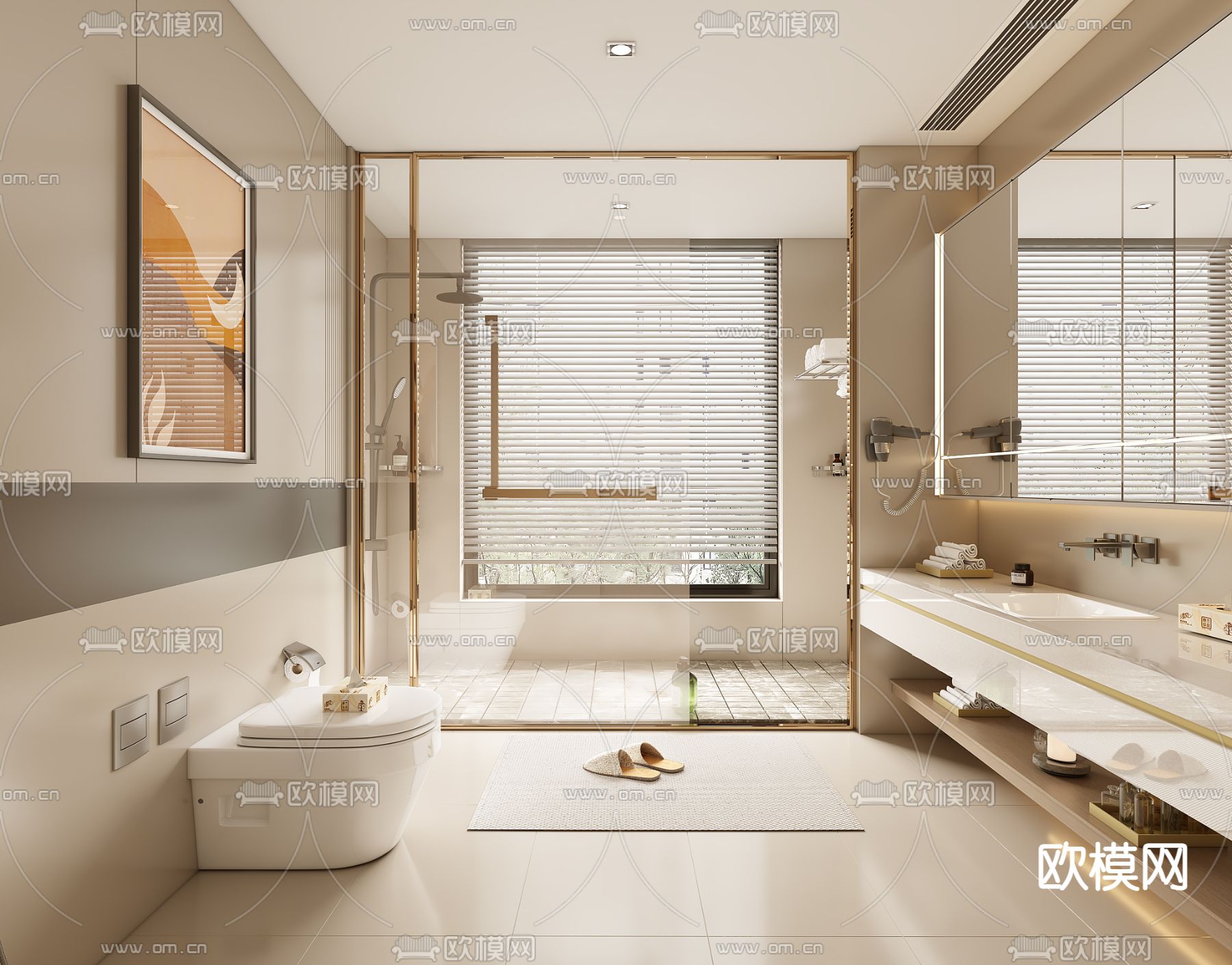 BATHROOM SETS – VRAY / CORONA – 3D MODEL – 2214 - thumbnail 1