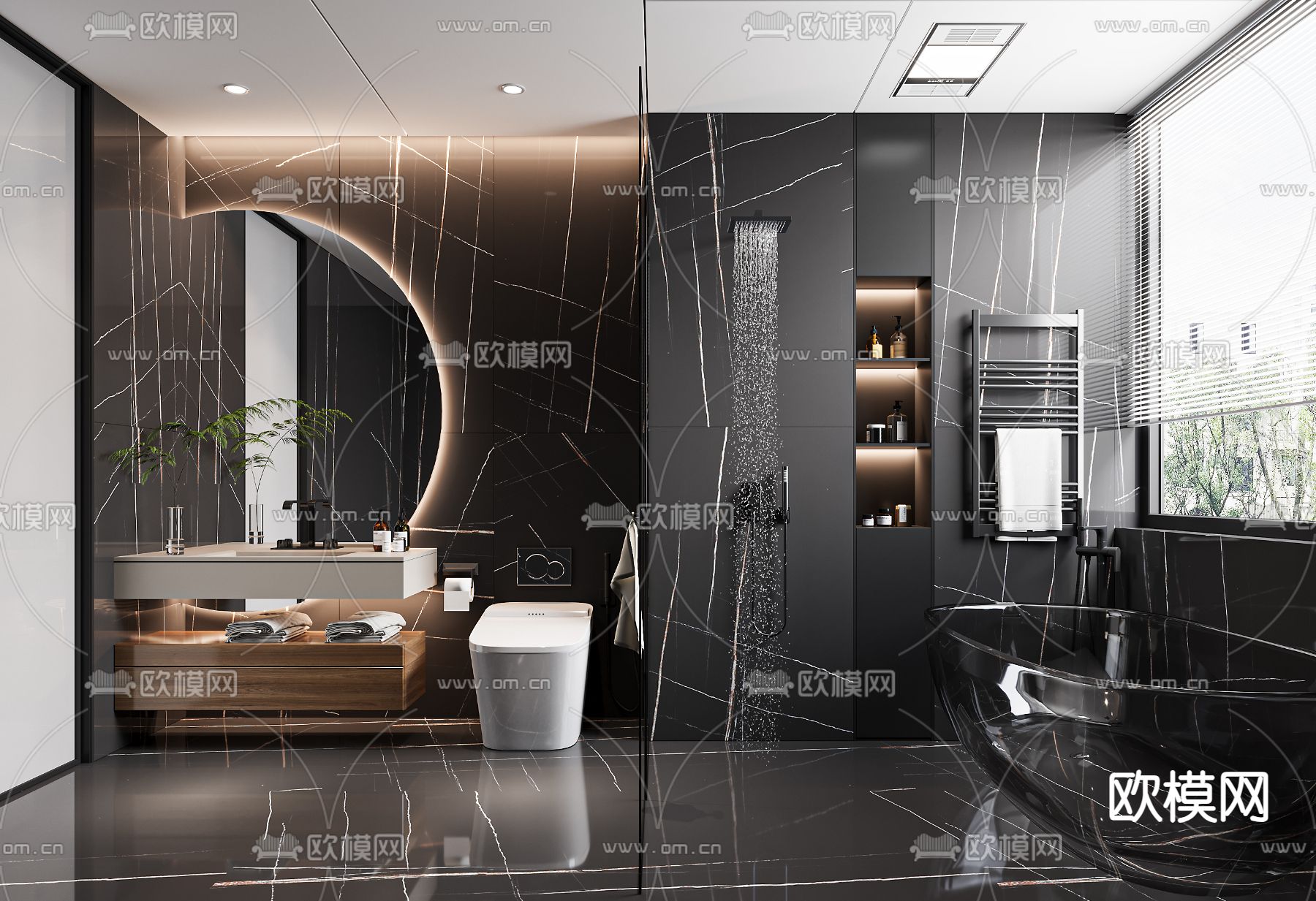 BATHROOM SETS – VRAY / CORONA – 3D MODEL – 2220 - thumbnail 1