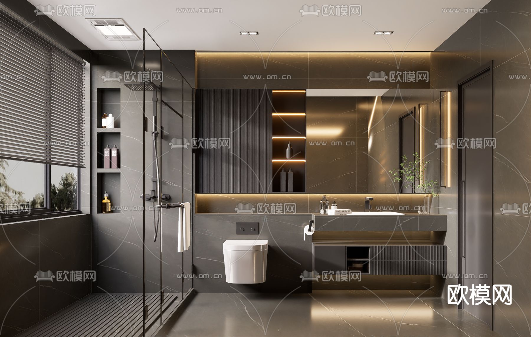 BATHROOM SETS – VRAY / CORONA – 3D MODEL – 2228 - thumbnail 1