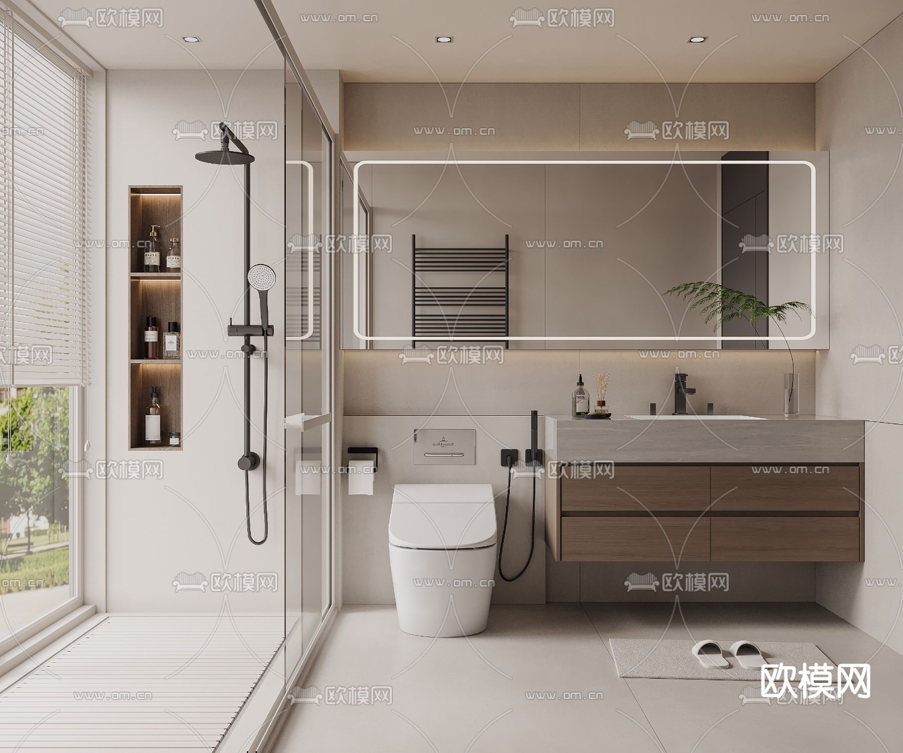 BATHROOM SETS – VRAY / CORONA – 3D MODEL – 2238 - thumbnail 1