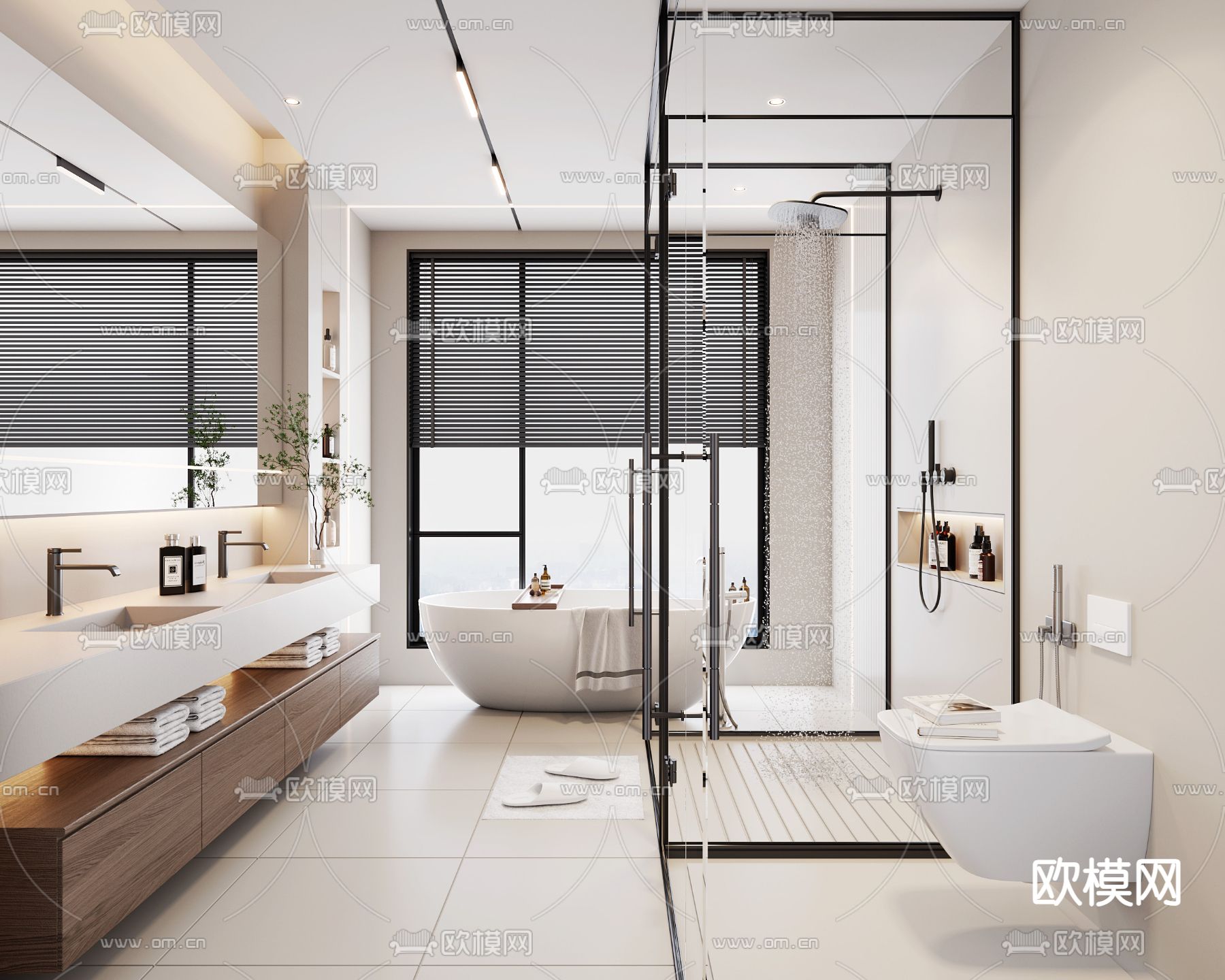 BATHROOM SETS – VRAY / CORONA – 3D MODEL – 2249 - thumbnail 1