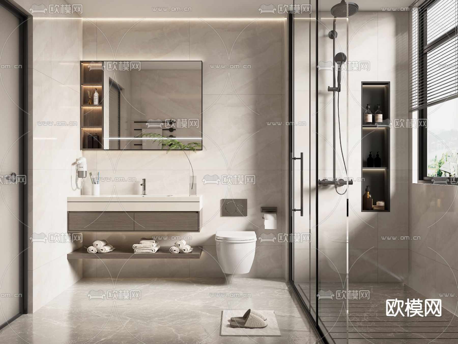 BATHROOM SETS – VRAY / CORONA – 3D MODEL – 2252 - thumbnail 1