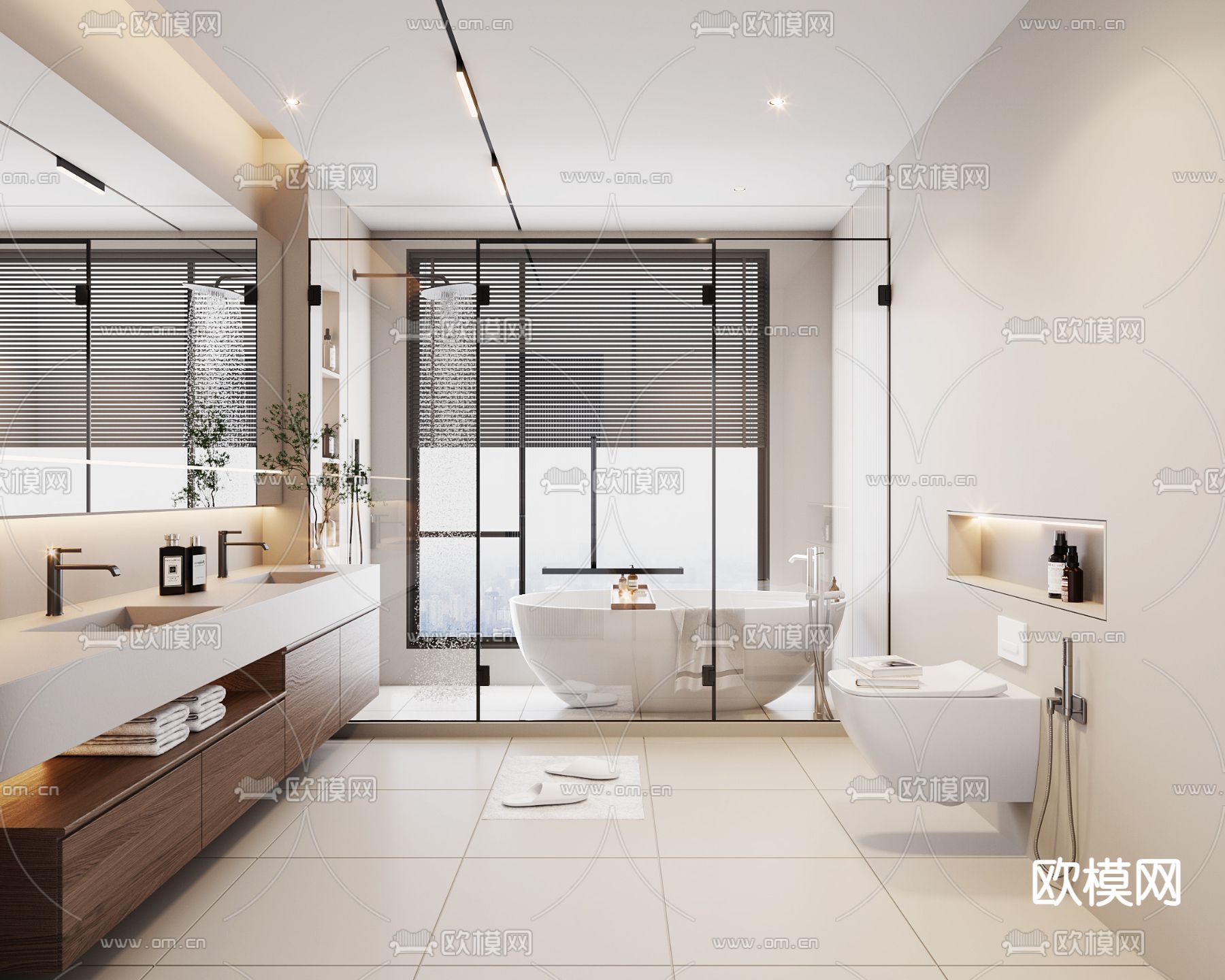 BATHROOM SETS – VRAY / CORONA – 3D MODEL – 2253 - thumbnail 1