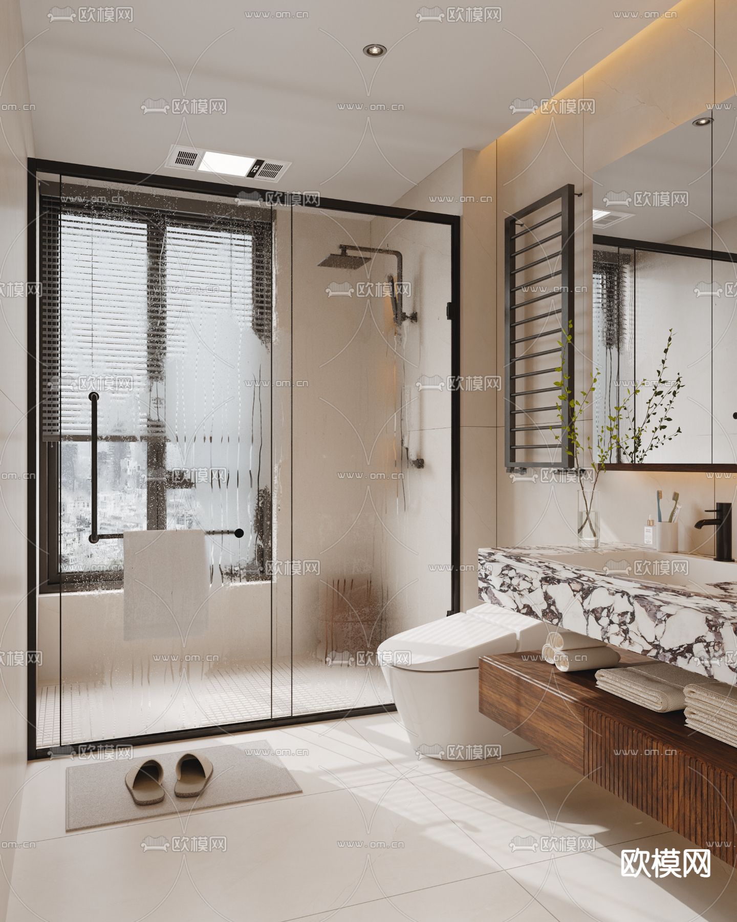 BATHROOM SETS – VRAY / CORONA – 3D MODEL – 2267 - thumbnail 1