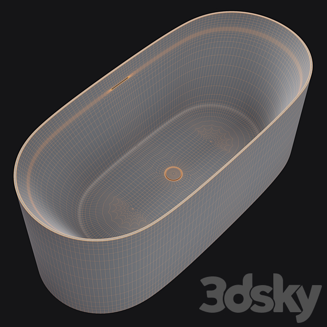 ABBER AB9368 – 1.7 _ freestanding bathtub 3ds Max - thumbnail 3