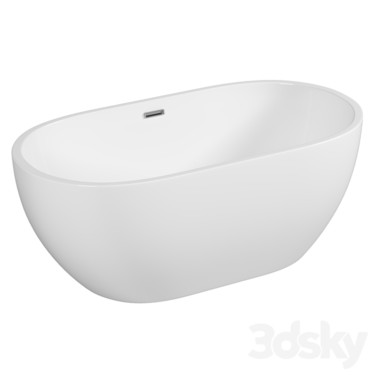 Acrylic bathtub AM-218-1500-750 3DS Max Model - thumbnail 1