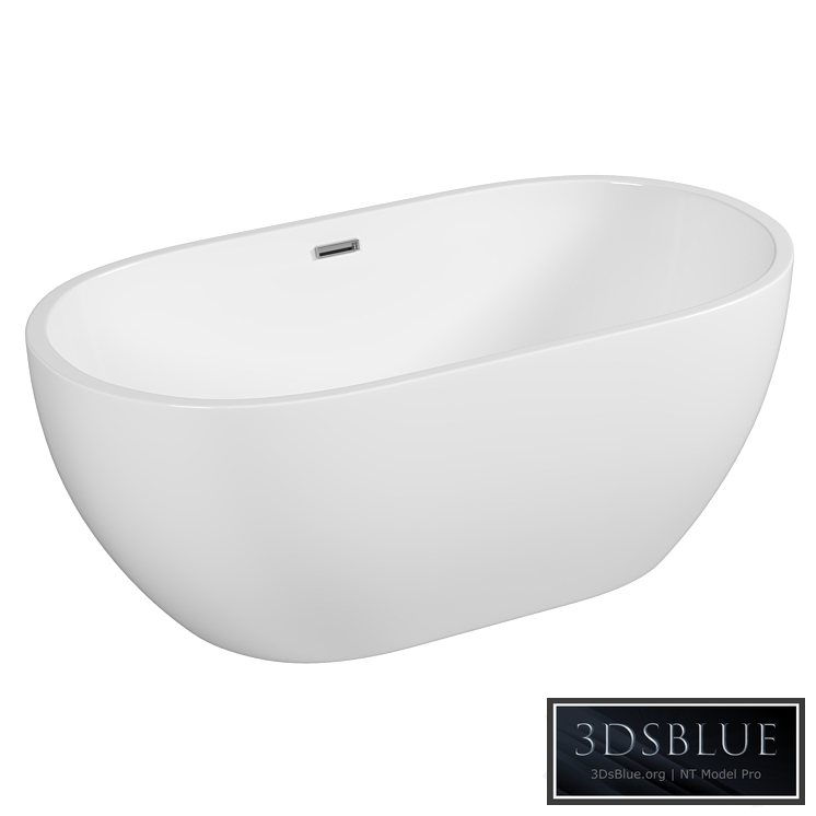 Acrylic bathtub AM-218-1500-750 3DS Max - thumbnail 3