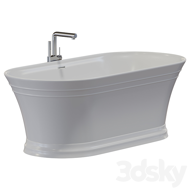 Acrylic bathtub BelBagno BB402-1700-790 3ds Max - thumbnail 3