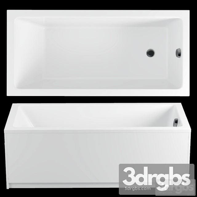 Acrylic bathtub Riho Lusso Plus 3dsmax Download - thumbnail 1