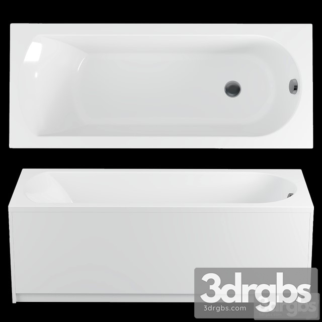 Acrylic bathtub Riho Miami 3dsmax Download - thumbnail 1