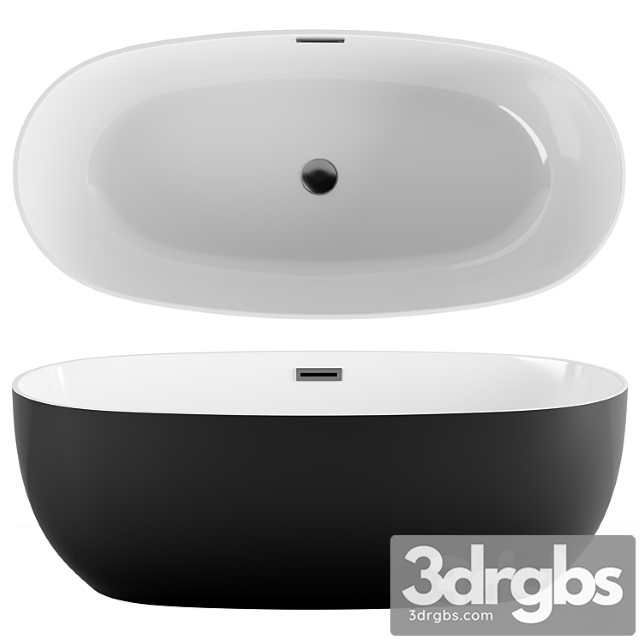 Acrylic Bathtub Vincea Vbt 405 1700mb Black - thumbnail 1