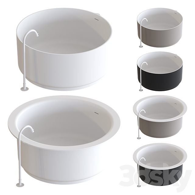 Agape In-Out Bathtubs 01 3ds Max - thumbnail 1