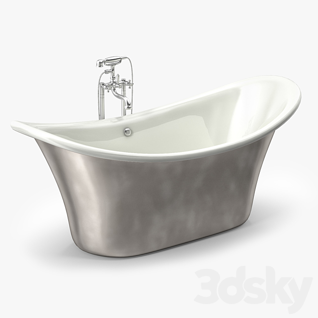 Albion Apollo Free Standing Bath Tub 3DS Max Model - thumbnail 2