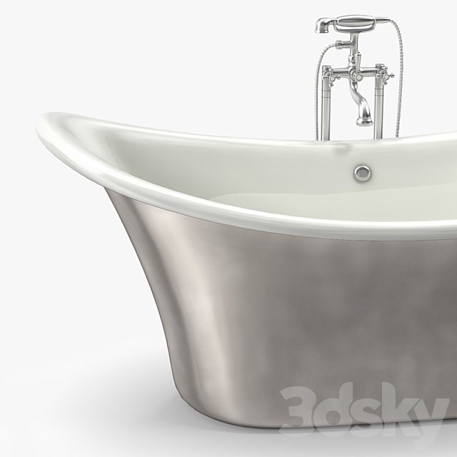 Albion Apollo Free Standing Bath Tub 3DS Max Model - thumbnail 3