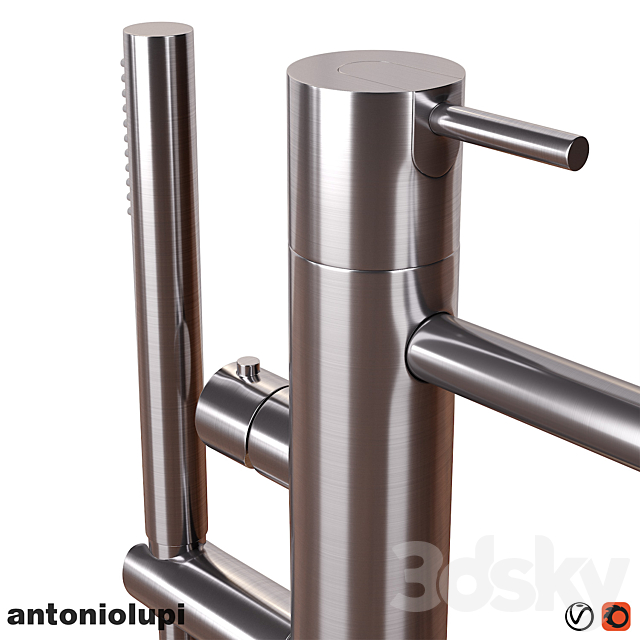 Antonio Lupi _ Edonia bath _ Ayati freestanding bath tap 3ds Max - thumbnail 3