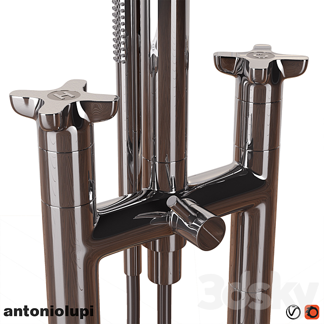 Antonio Lupi _ Suite bath _ Timbro freestanding bath tap 3DS Max Model - thumbnail 3