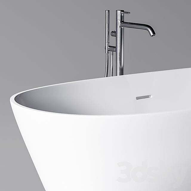 Antonio Lupi BAIA bathtub 3DS Max Model - thumbnail 3