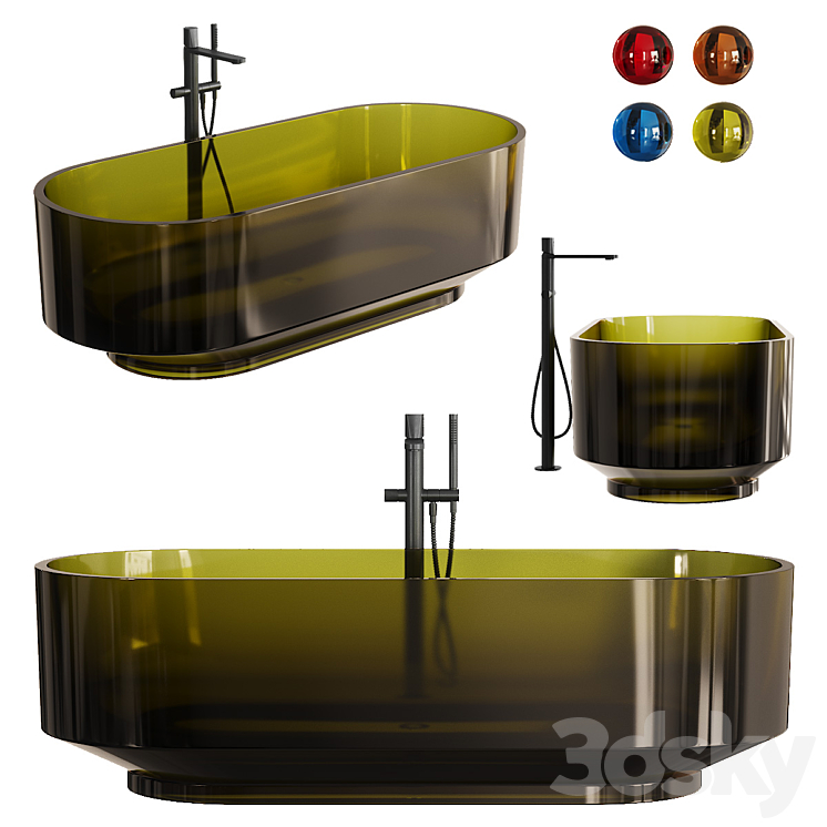 Antonio Lupi Borghi Bathtub 3DS Max - thumbnail 1